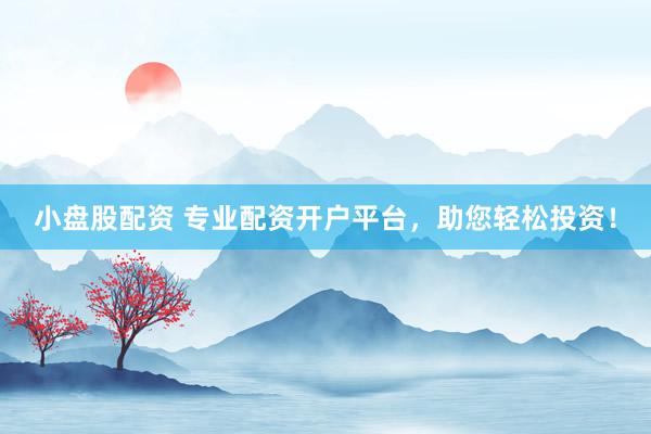 小盘股配资 专业配资开户平台，助您轻松投资！
