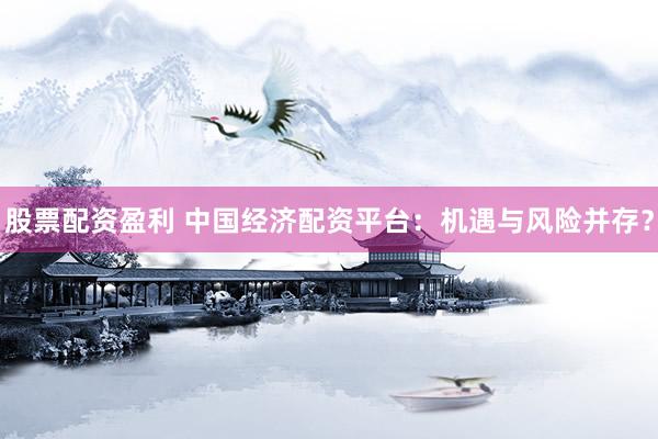 股票配资盈利 中国经济配资平台：机遇与风险并存？