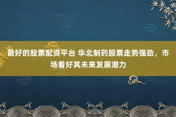 最好的股票配资平台 华北制药股票走势强劲，市场看好其未来发展潜力
