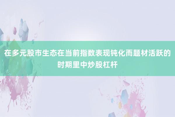 在多元股市生态在当前指数表现钝化而题材活跃的时期里中炒股杠杆