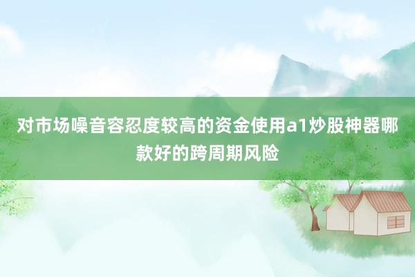 对市场噪音容忍度较高的资金使用a1炒股神器哪款好的跨周期风险