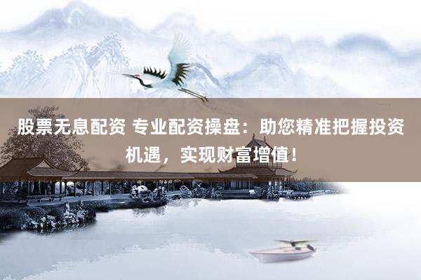 股票无息配资 专业配资操盘：助您精准把握投资机遇，实现财富增值！