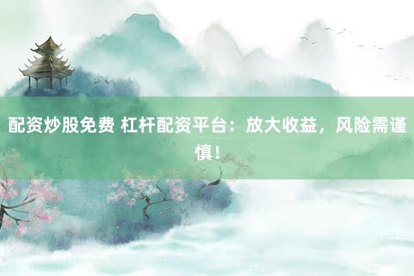 配资炒股免费 杠杆配资平台：放大收益，风险需谨慎！